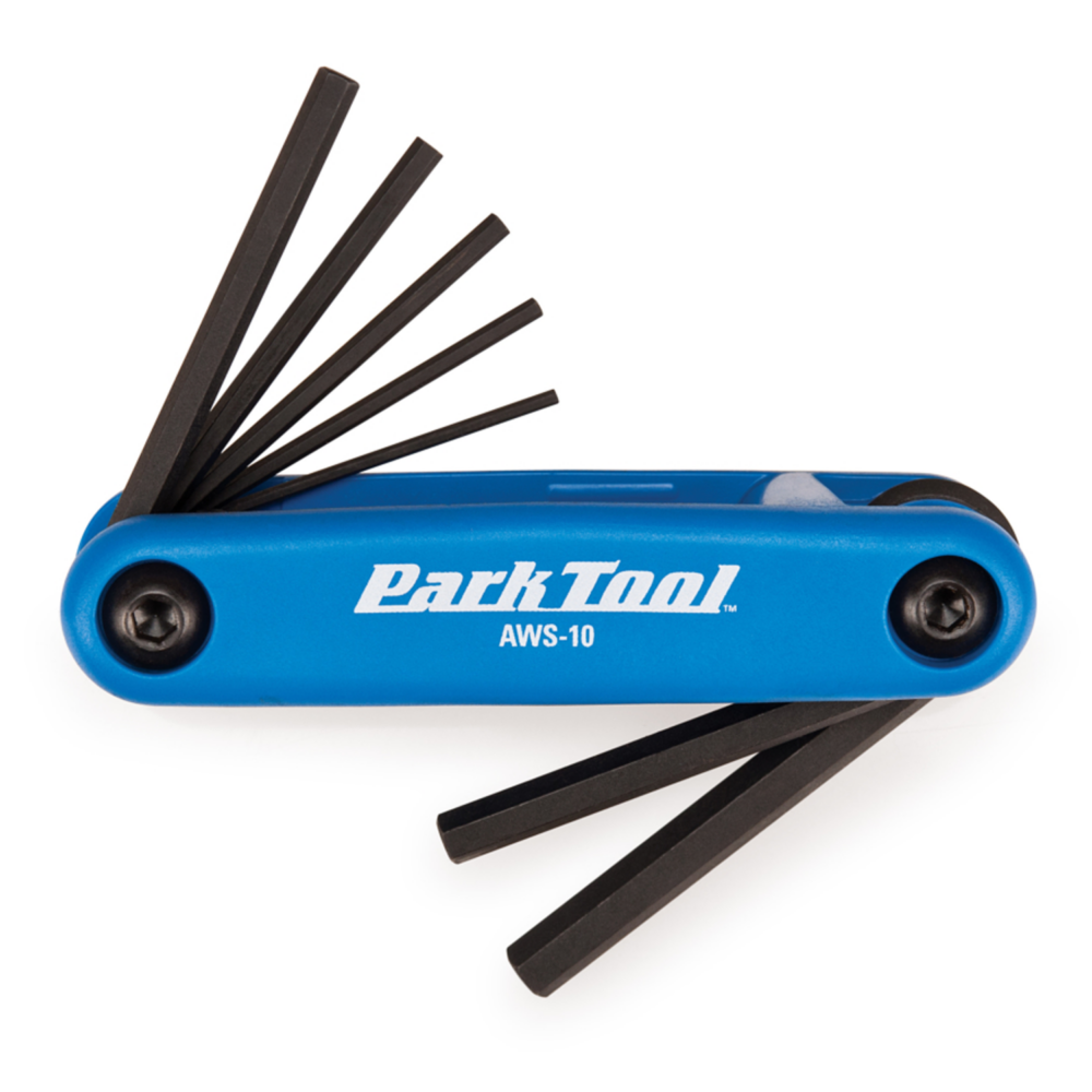 AWS-10 JUEGO DE LLAVES ALLEN HEXAGONALES PLEGABLES 1.5 - 6mm PARK TOOL
